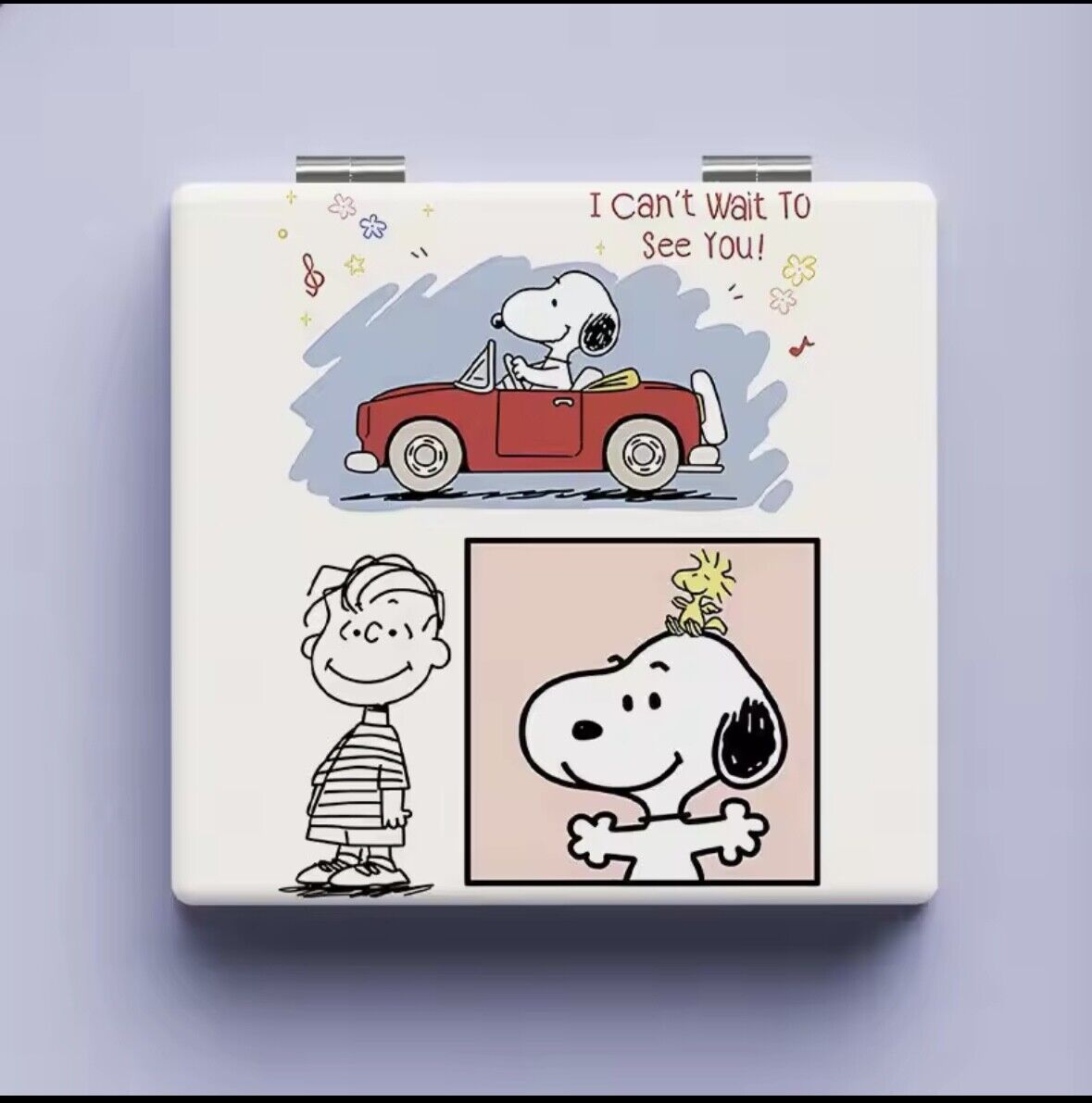 Portable Dual Side Snoopy Character Mini Mirror