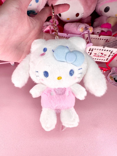 4 inches hello kitty cinamoroll plush keychain sanrio plush