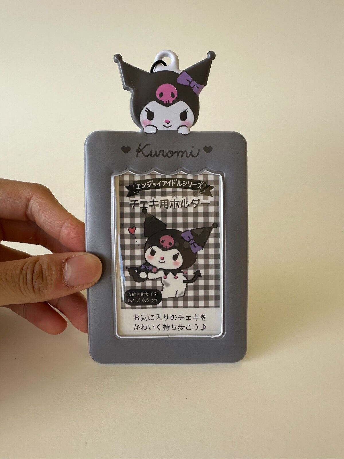 [US SELLER] OFFICIAL Sanrio Japan Character KPop Photocard Holder Snap Hook