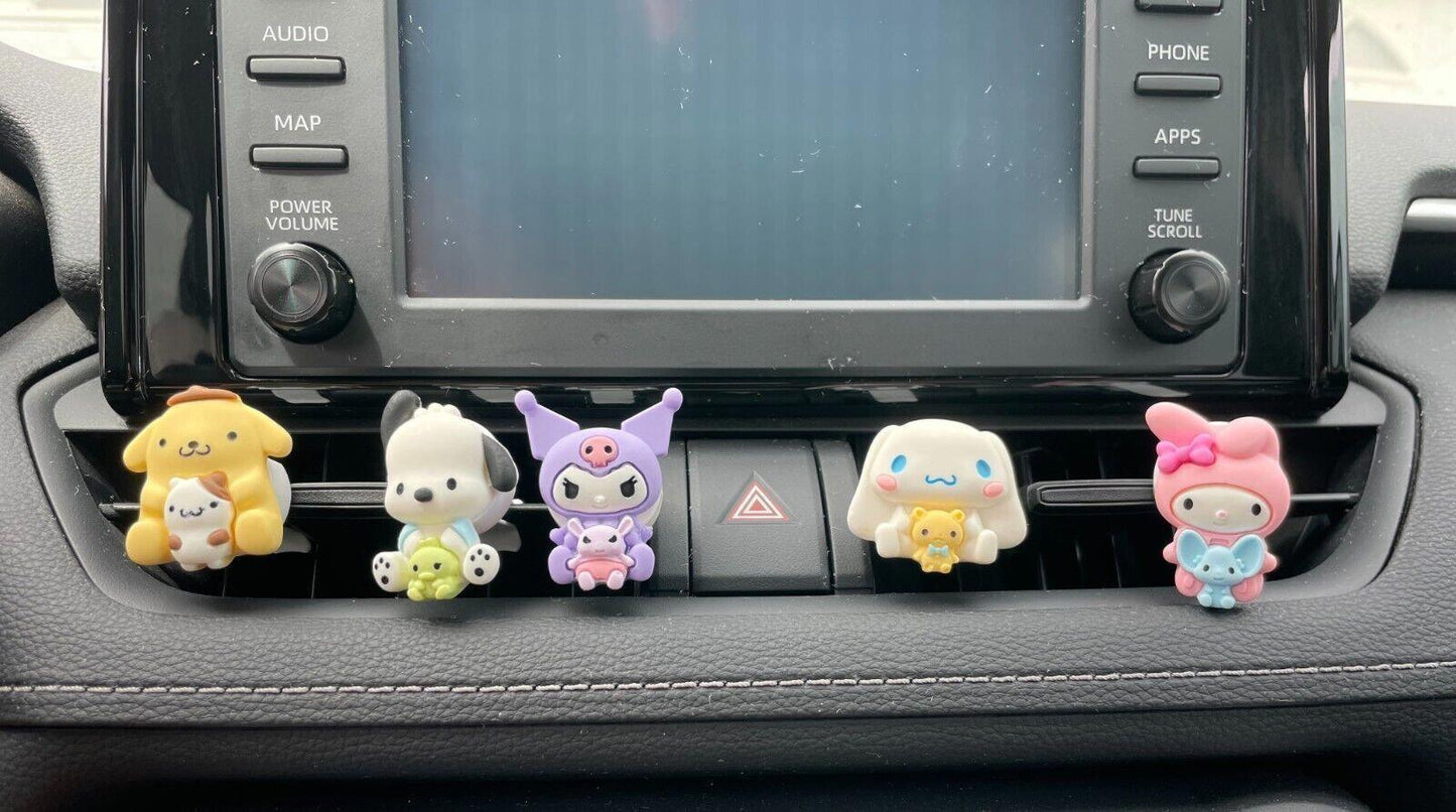 Kuromi Car AC Vent Clips Decor Sanrio Japan Character