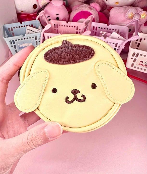 Pompompurin Leather Coin Purse Headphone Bag | Coin Bags | Sanrio characters