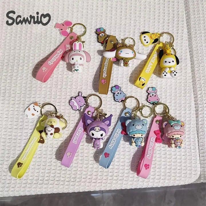 Sanrio Cinnamoroll Cute Kawaii Pendant Ring Keychain