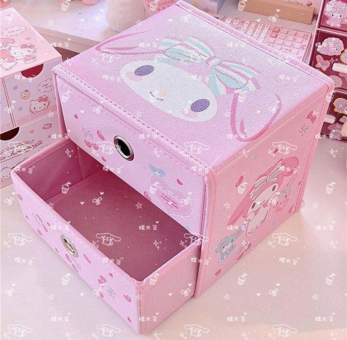 2 Tier My Melody foldable Storage box