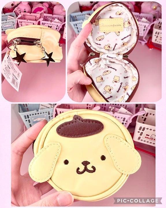 Pompompurin Leather Coin Purse Headphone Bag | Coin Bags | Sanrio characters