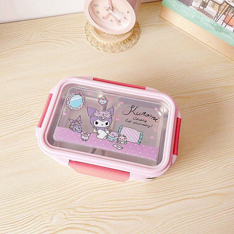 Sanrio and Snoopy Characters 2 tier  lunch box/ Food container