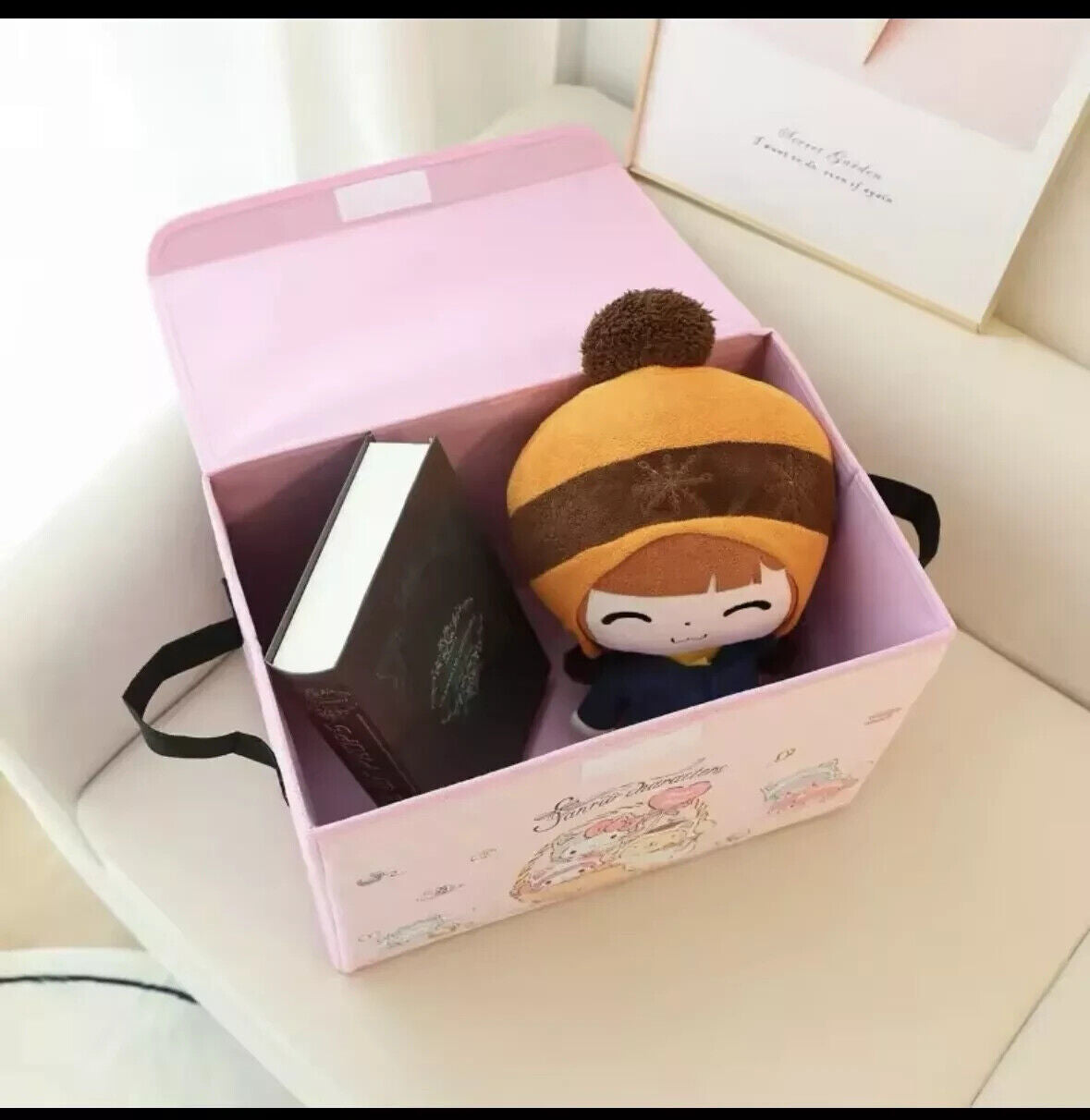 US Seller Rilakkuma  Foldable Storage Bin/Box with straps My Melody