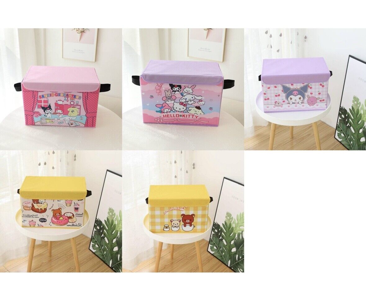 US Seller Sanrio Characters  Foldable Storage Bin/Box with straps My Melody