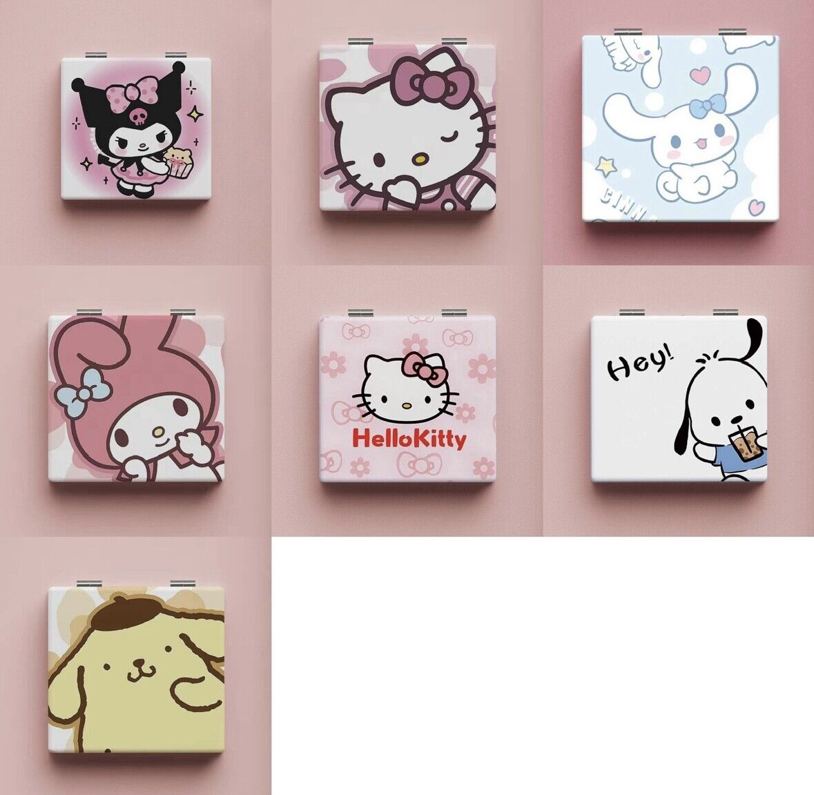 Portable Dual Side Hello Kitty Compact Mirror Sanrio Compact Mirror