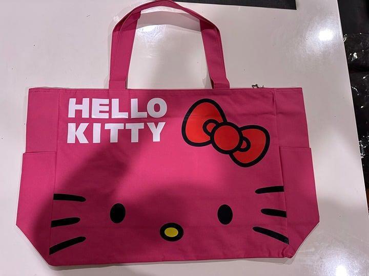 Pink Large size Hello Kitty canvas bag/shoulder bag