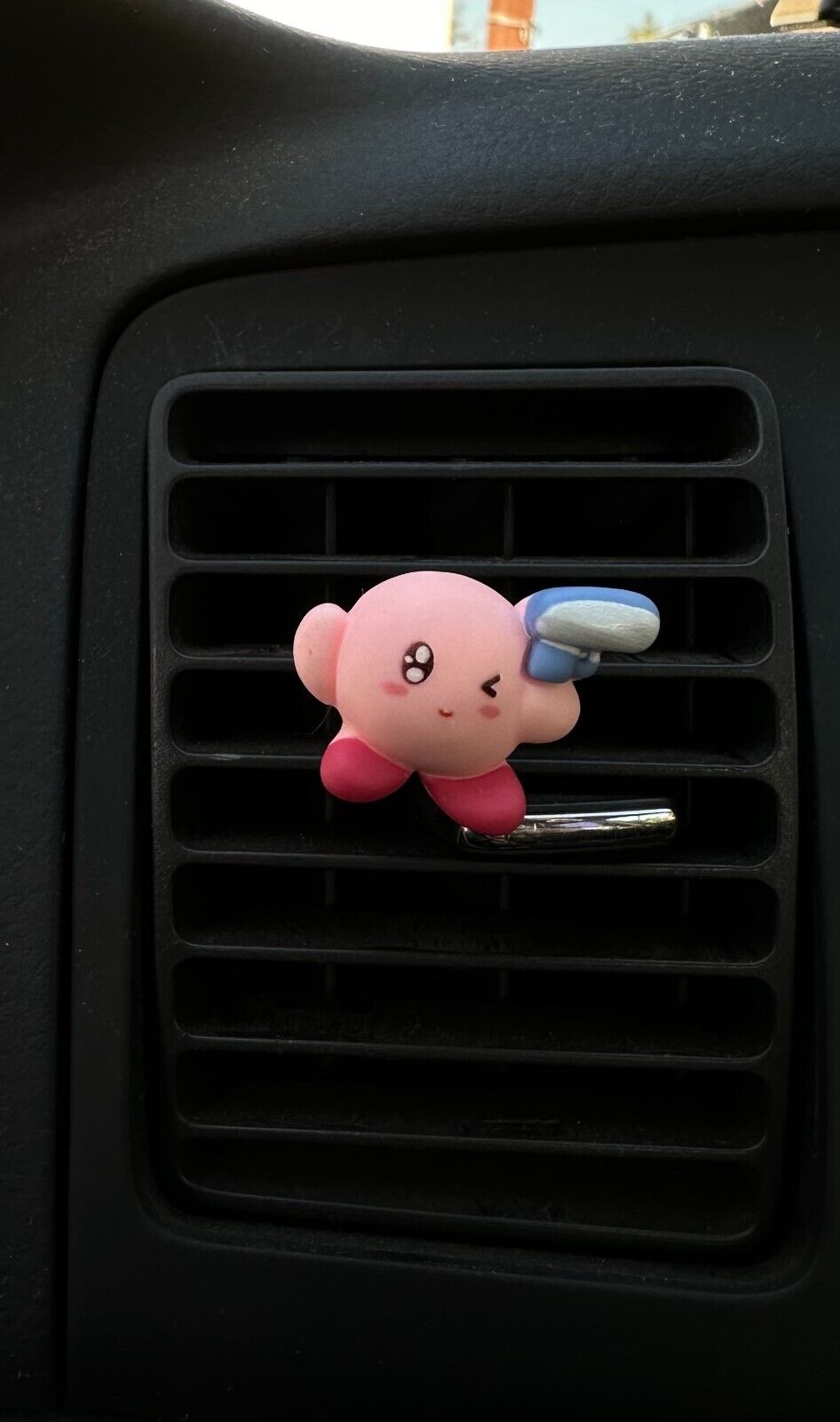 Kirby Characters Plush Cushion Car AC Vent Clips Decoratio