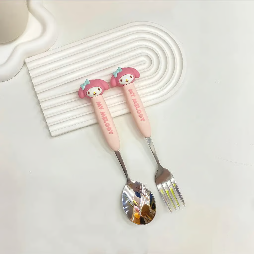 US Seller Sanrio Spoon and Fork set for lunch and dinner