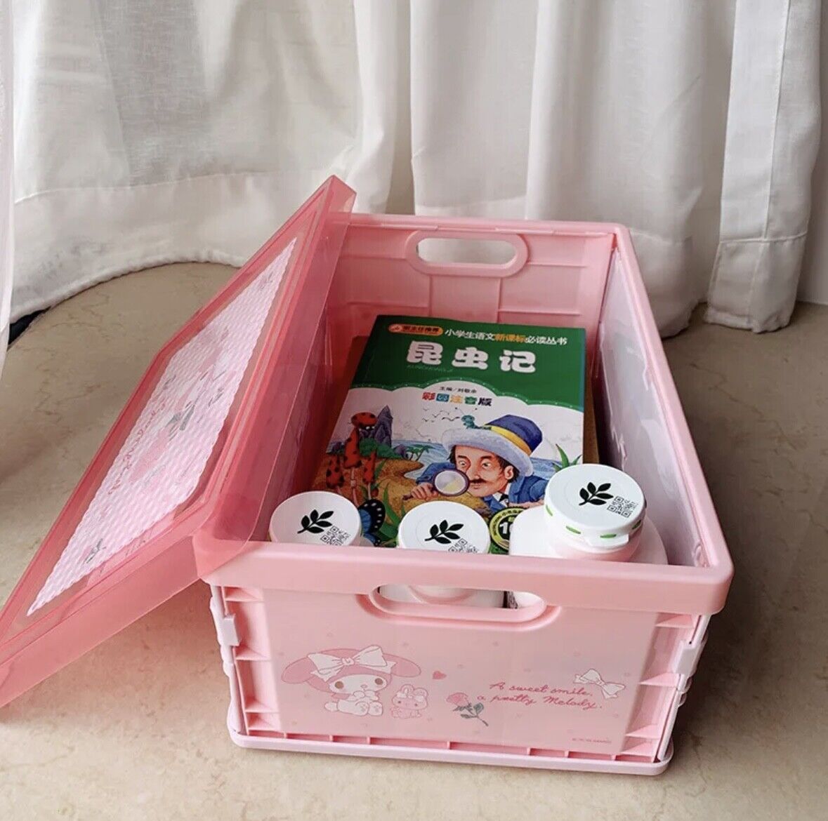 Sanrio Hello Kitty Kuromi Cinnamoroll Characters  Foldable Storage Bin/Box