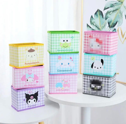 Hello Kitty Collapsible Desk Storage Bin