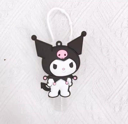 Empty White Kuromi Hand Sanitizer Bottle