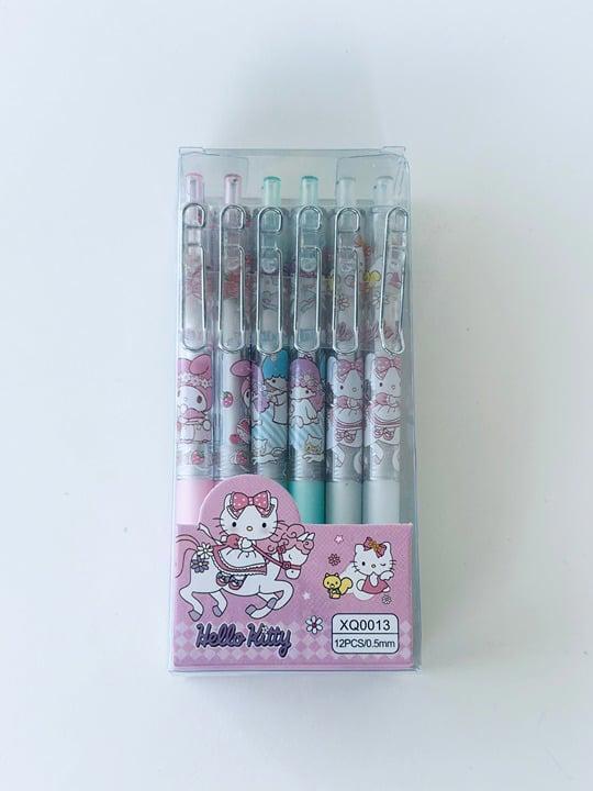 Pack of 12 Sanrio Mix and Match Kuromi Pompompurin Cinnamoroll Ballpoints Pens