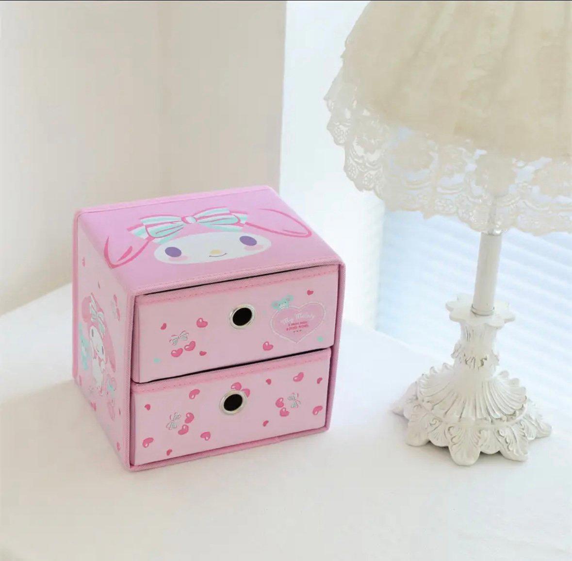 2 Tier My Melody foldable Storage box