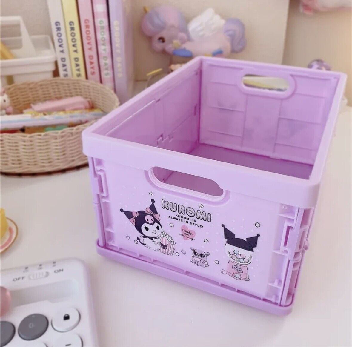 US Seller Sanrio Characters Small Foldable Storage Bin/Box