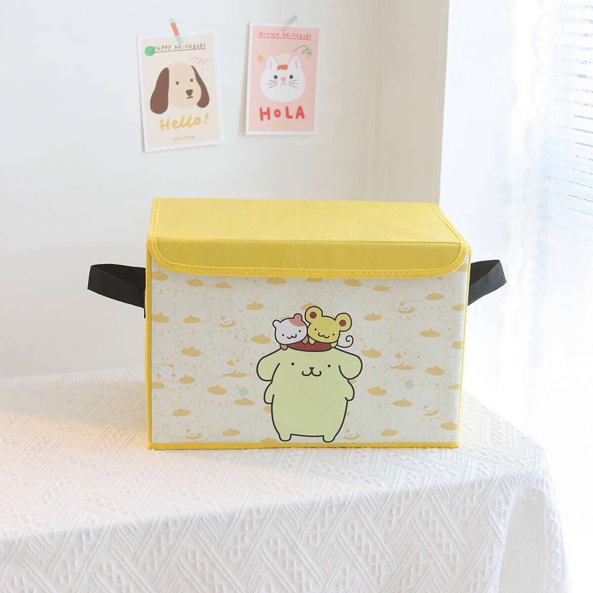 US Seller Sanrio Characters  Foldable Storage Bin/Box with straps My Melody