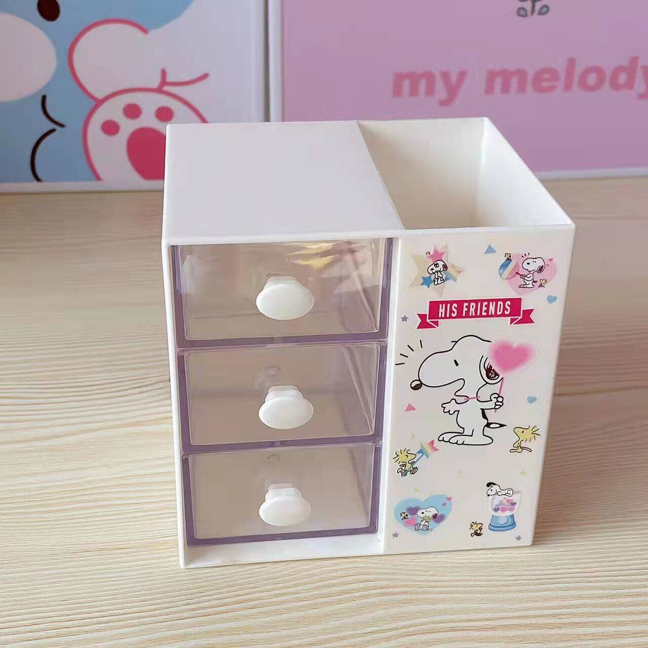 US Seller Sanrio Characters Desk Organizer/Drawer Storage Kuromi Cinnamoroll Kit