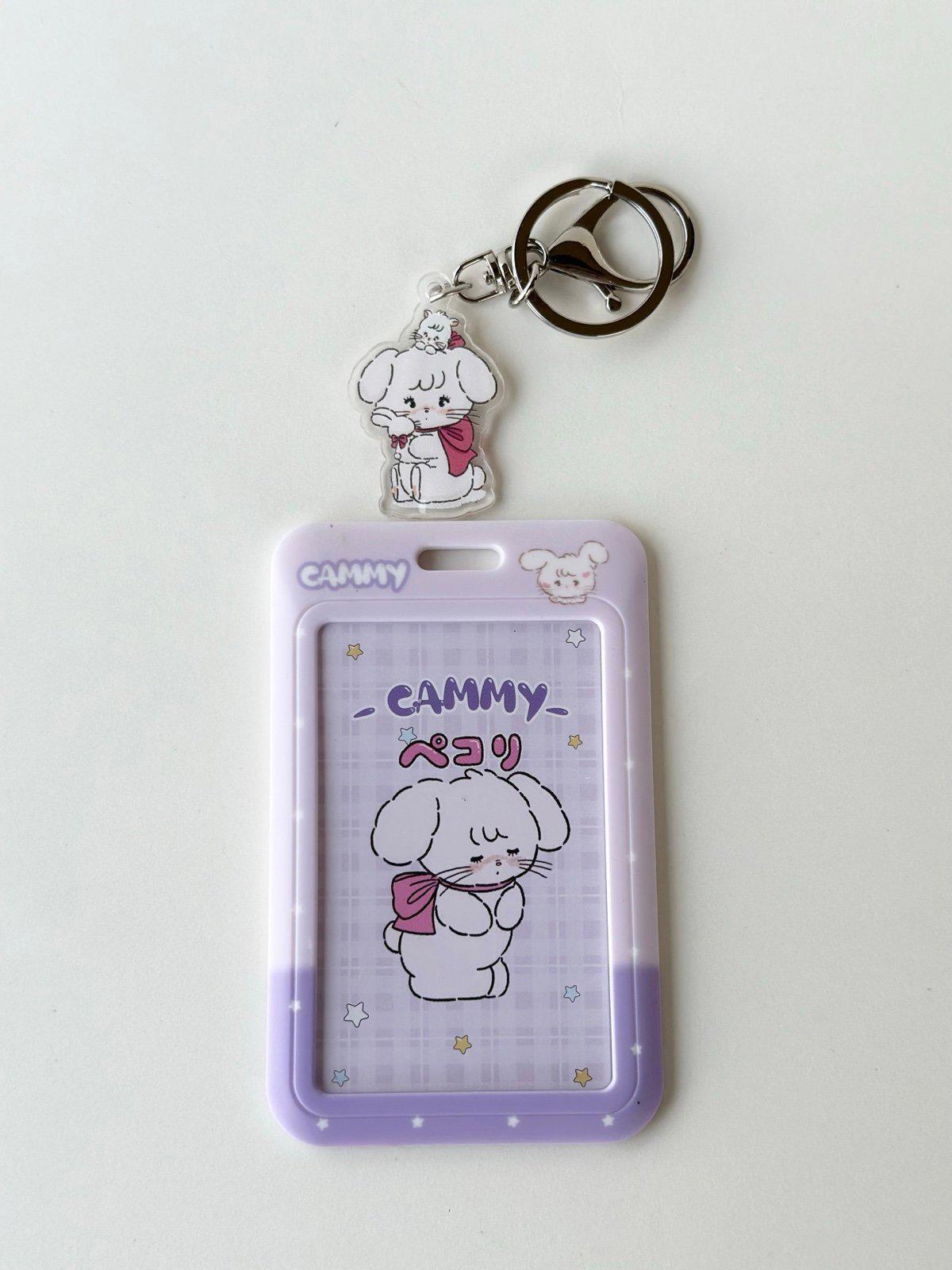 Purple Photocard ID Badge Holder