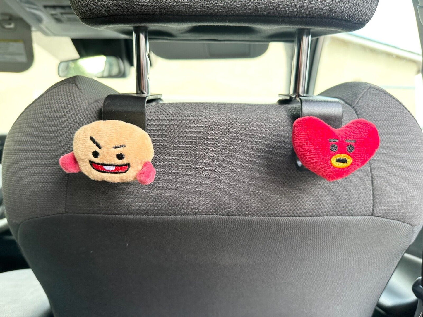 BTS BT21 x Line Friends Characters Plush Car Seat Hook Car Accessories Storage