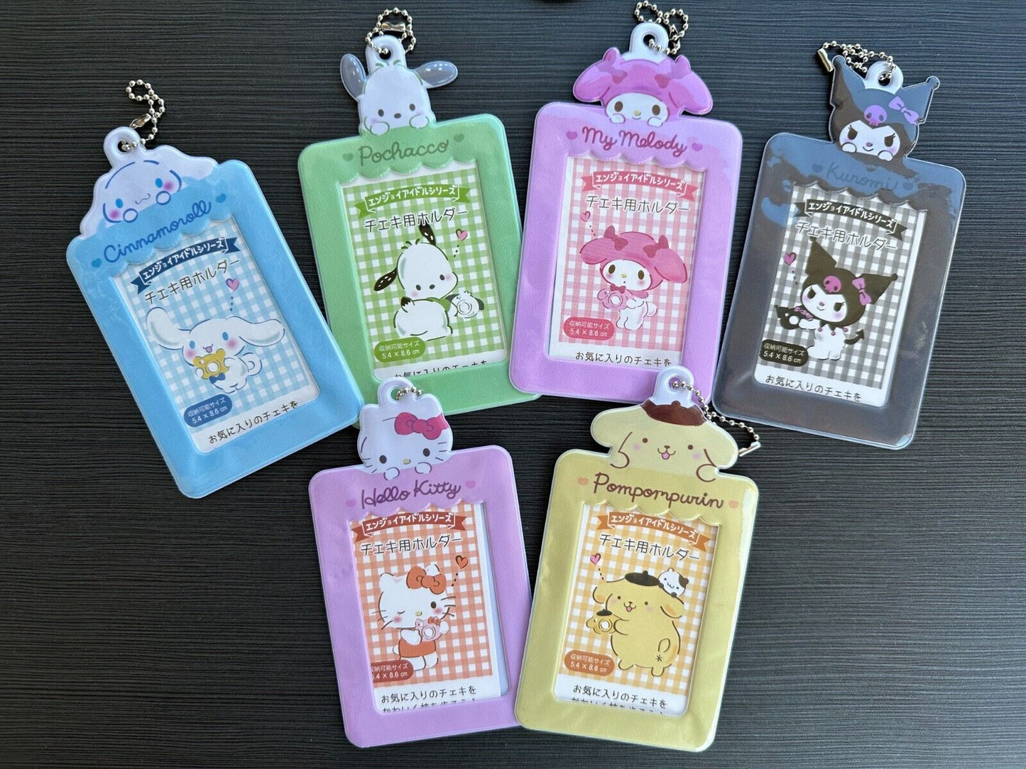 [US SELLER] OFFICIAL Sanrio Japan Character KPop Photocard Holder Keychain