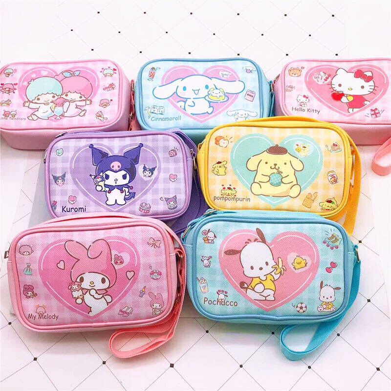 Sanrio HELLO KITTY CHARACTERS crossbody BAG KUROMI My Melody