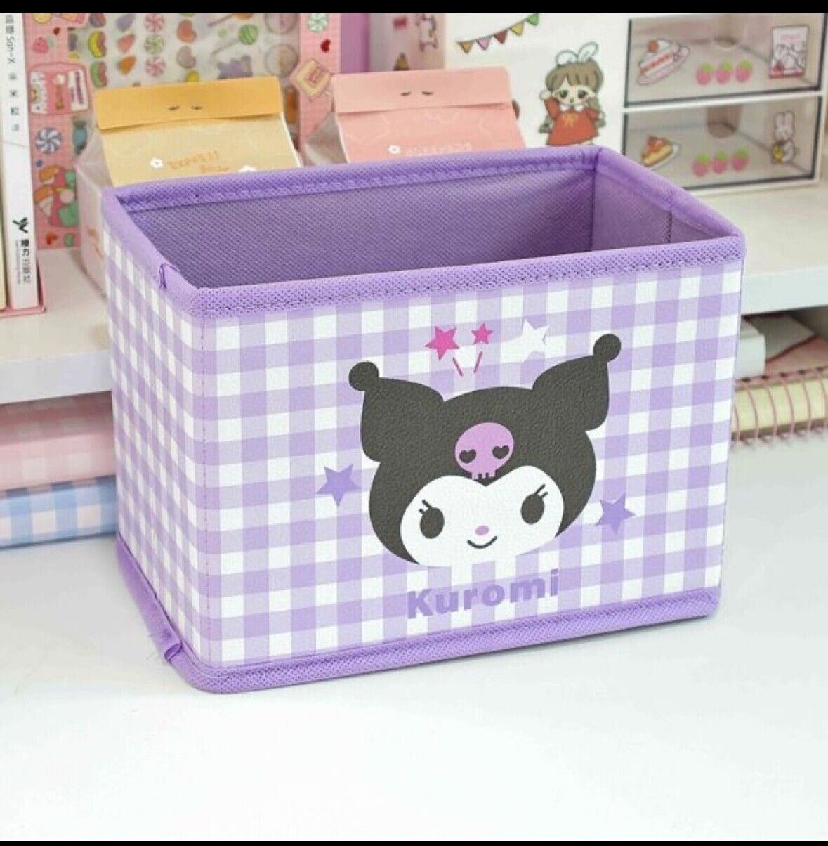 Hello Kitty Collapsible Desk Storage Bin