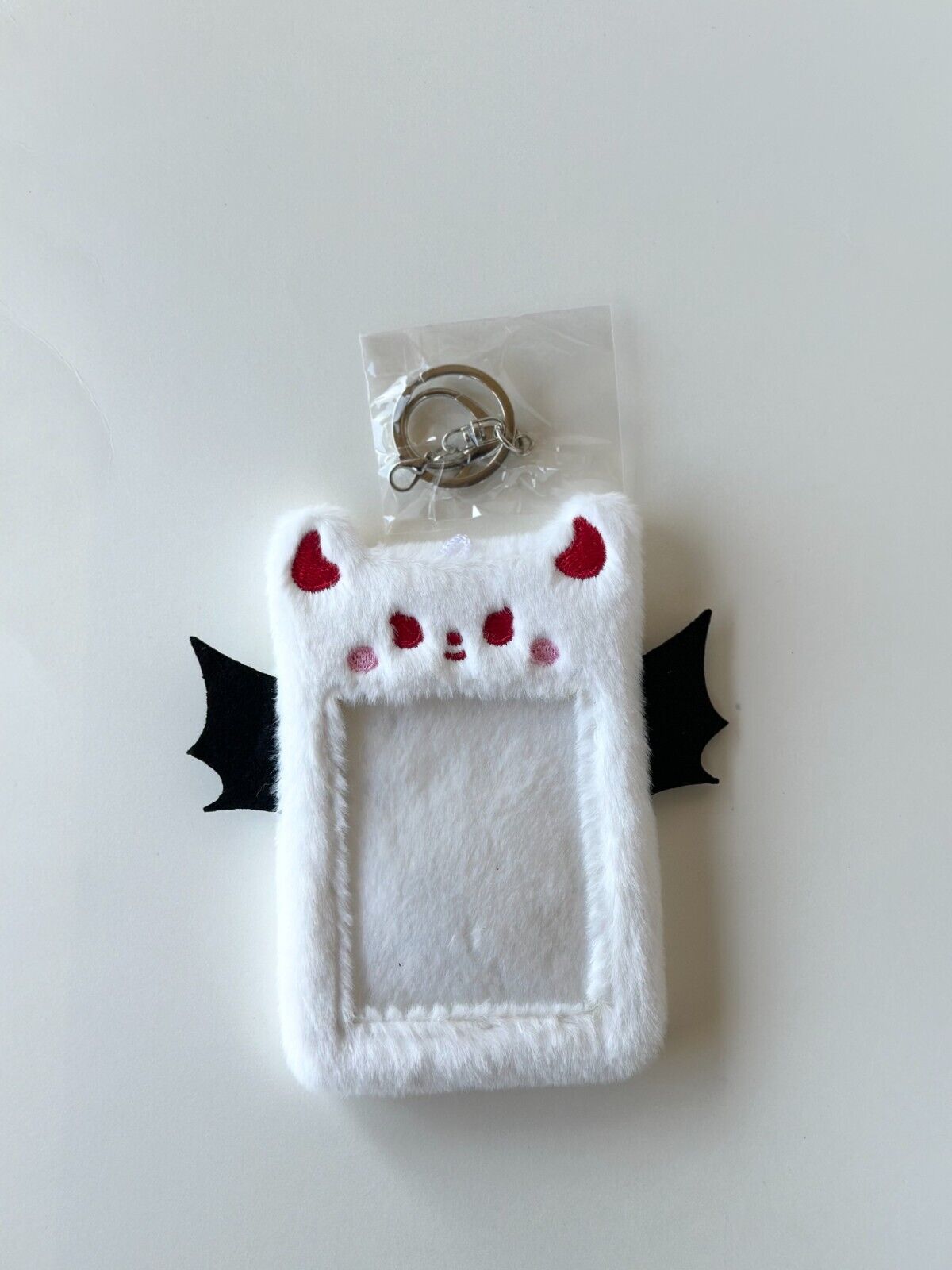 [US SELLER] Fluffy Cute Japan Character KPop Photocard Holder Snap Hook