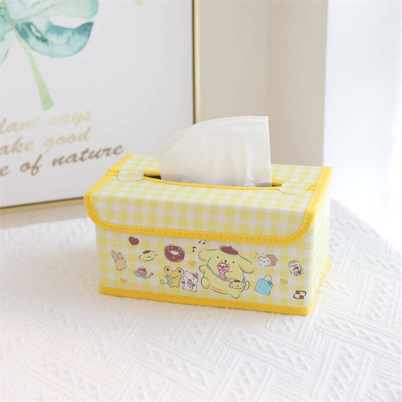 HELLO KITTY TISSUE COVER Box Holder Canvas Vintage SANRIO KAWAII