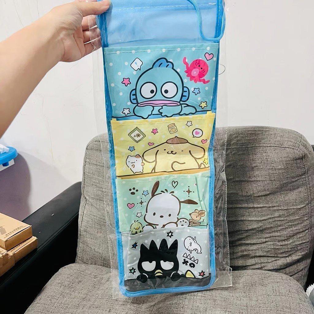 Sanrio Hangyodon Pompompurin Pochacco Badtz Maru Characters hanging storage bag