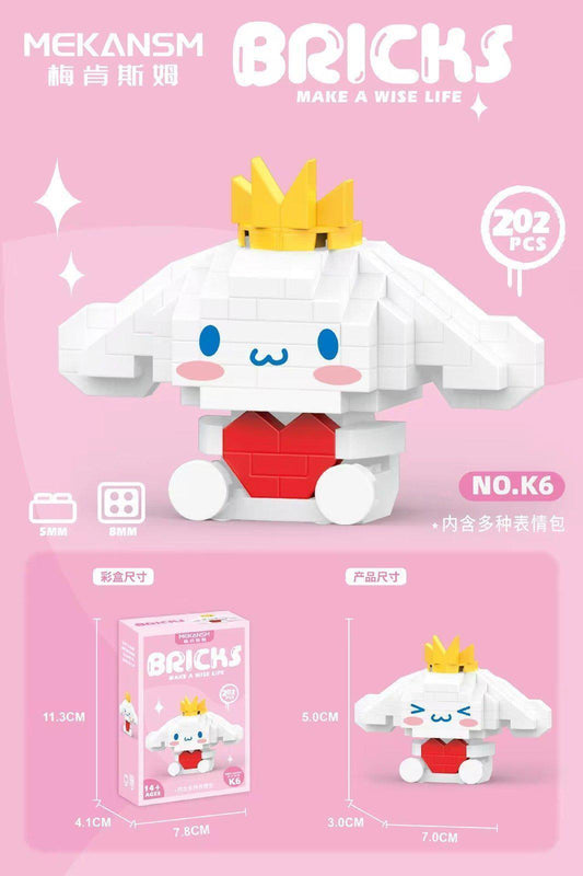 DIY Sanrio Cinnamoroll Lego Model Building Block