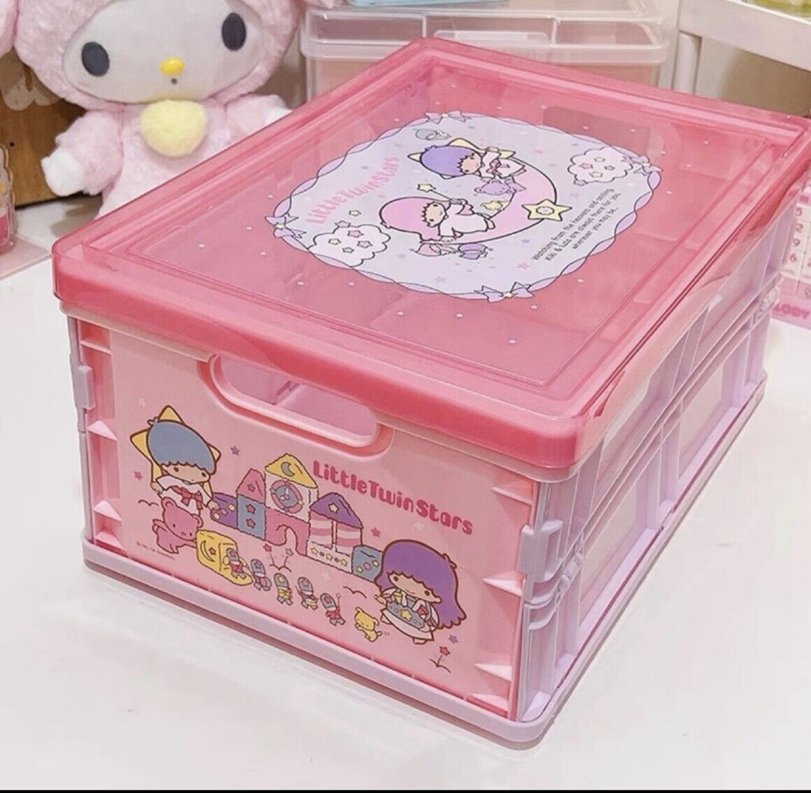 Sanrio Hello Kitty Kuromi Cinnamoroll Characters  Foldable Storage Bin/Box