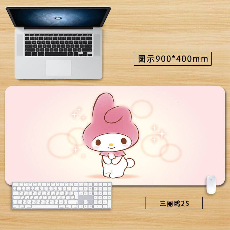 Sanrio Anti-slip extra large Mouse Pad Hello Kitty and My Melody