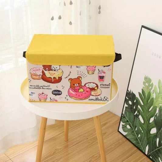 US Seller Rilakkuma Donut Foldable Storage Bin/Box with straps My Melody