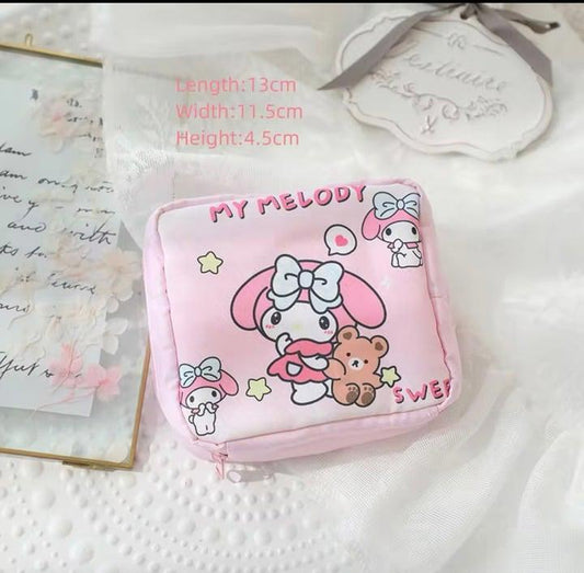 My Melody version 2 carrying organizer zipper pouch