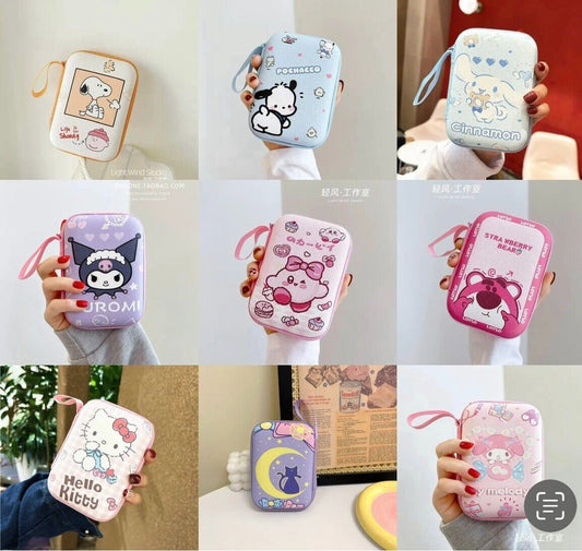 Sanrio Carrying Case Hard Protective Case, Impact Resistant Travel Power Bank