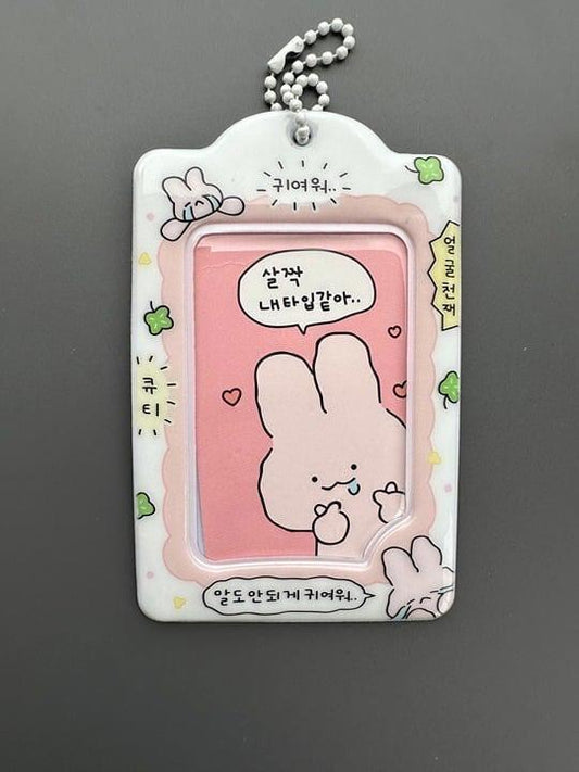 Pink Cute kpop photocard holder