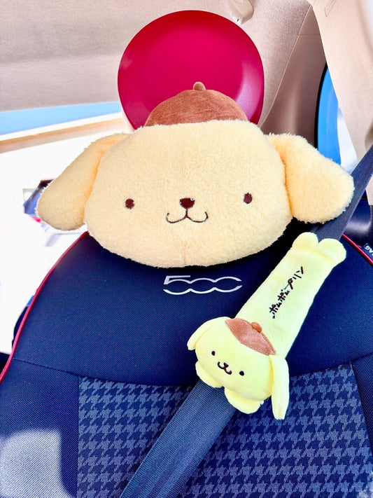 2 PCs US SellerPompompurin Headrest and Seatbelt Cover |Car Accessories|