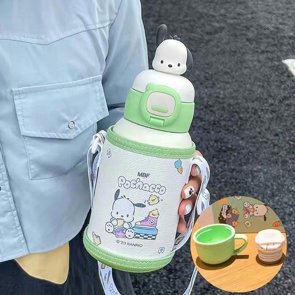 Pochacco insulated bottle with strap