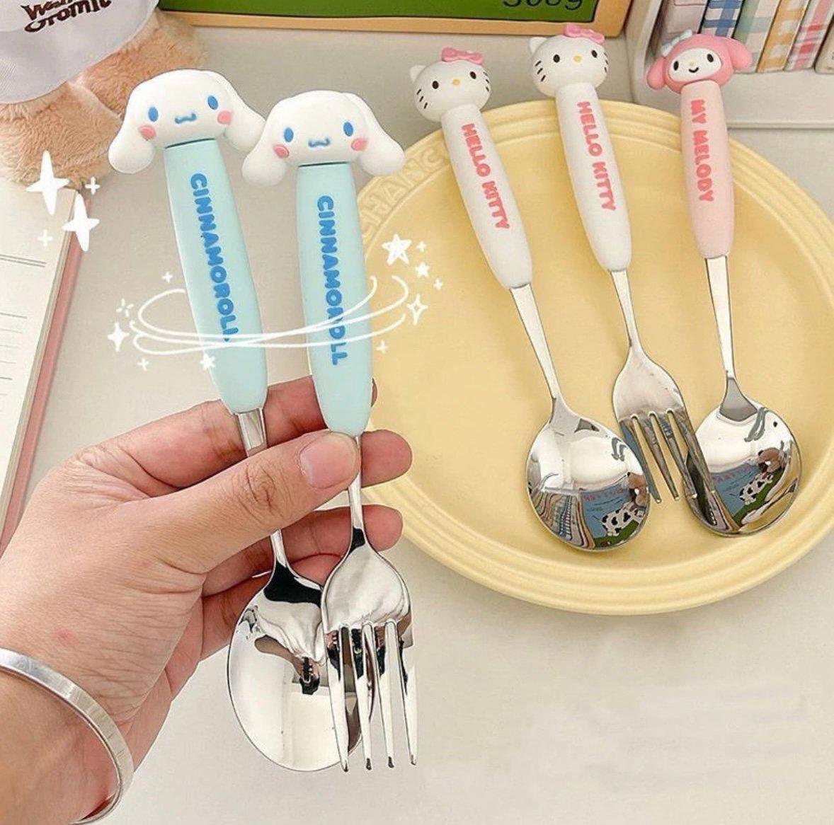 Kuromi Spoon and Fork set