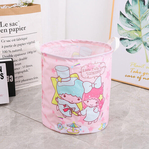 Sanrio Large Foldable Laundry Basket Hamper Dirty Clothes Storage Bin Bag