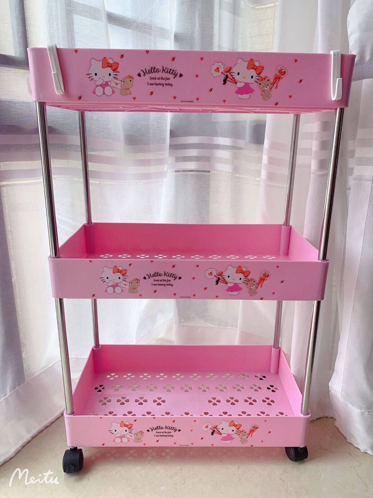 Sanrio Kuromi Cinnamoroll Hello Kitty 3 Tier Shelf Storage Organizer Cabinet