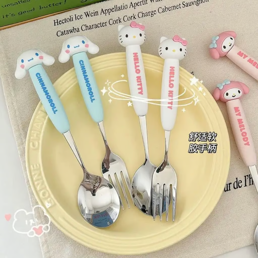 US Seller Sanrio Spoon and Fork set for lunch and dinner