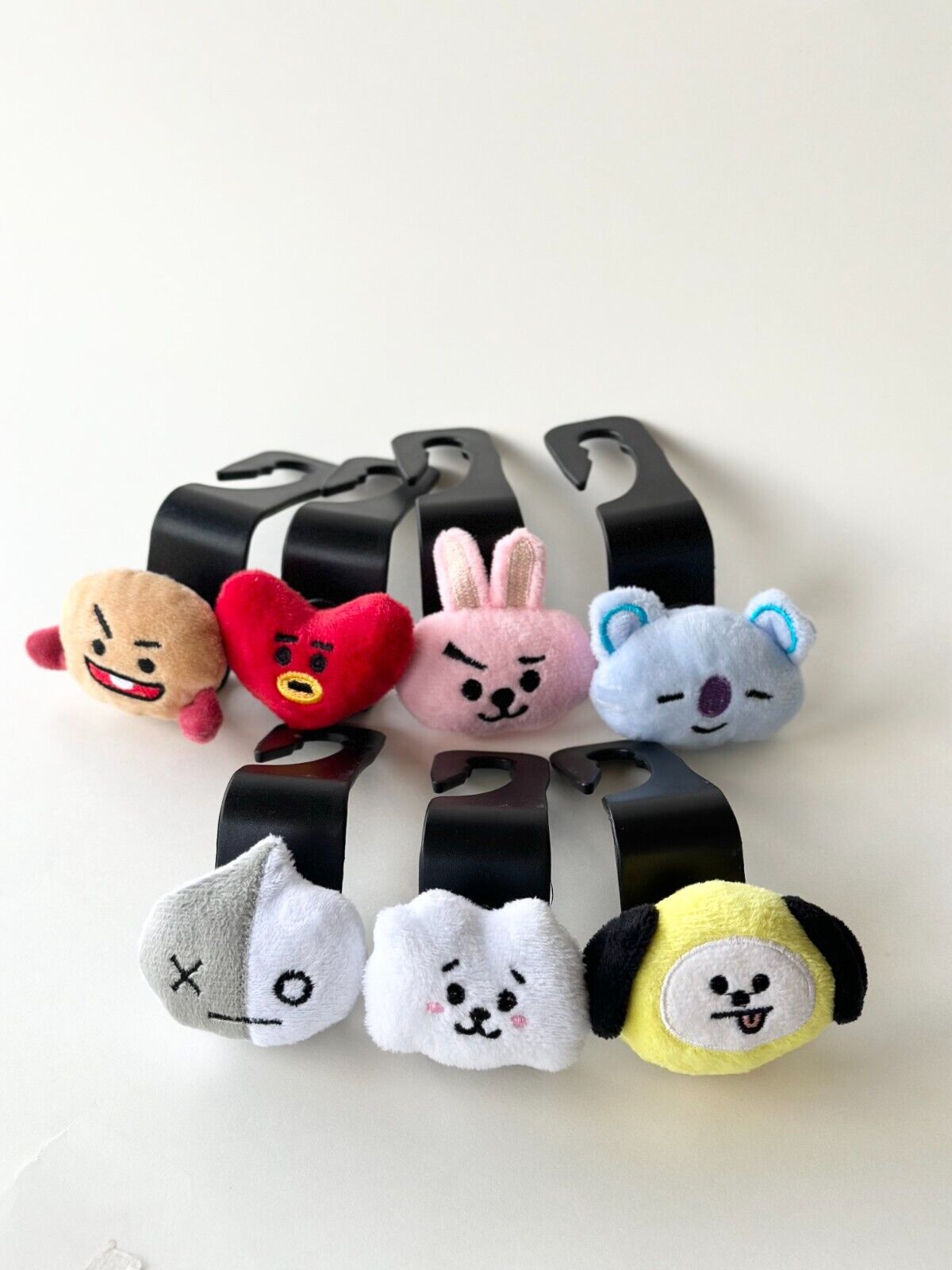 BTS BT21 x Line Friends Characters Plush Car Seat Hook Car Accessories Storage