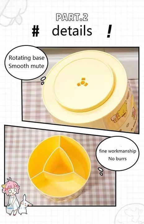 Pompompurin Versatile rotating desk organizer/container