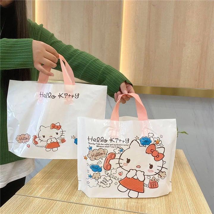 10 pcs Hello Kitty plastic gift bags