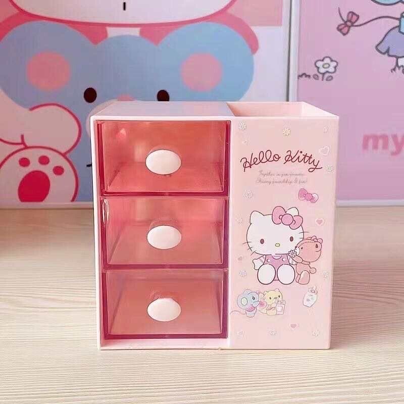 US Seller Sanrio Characters Desk Organizer/Drawer Storage Kuromi Cinnamoroll Kit