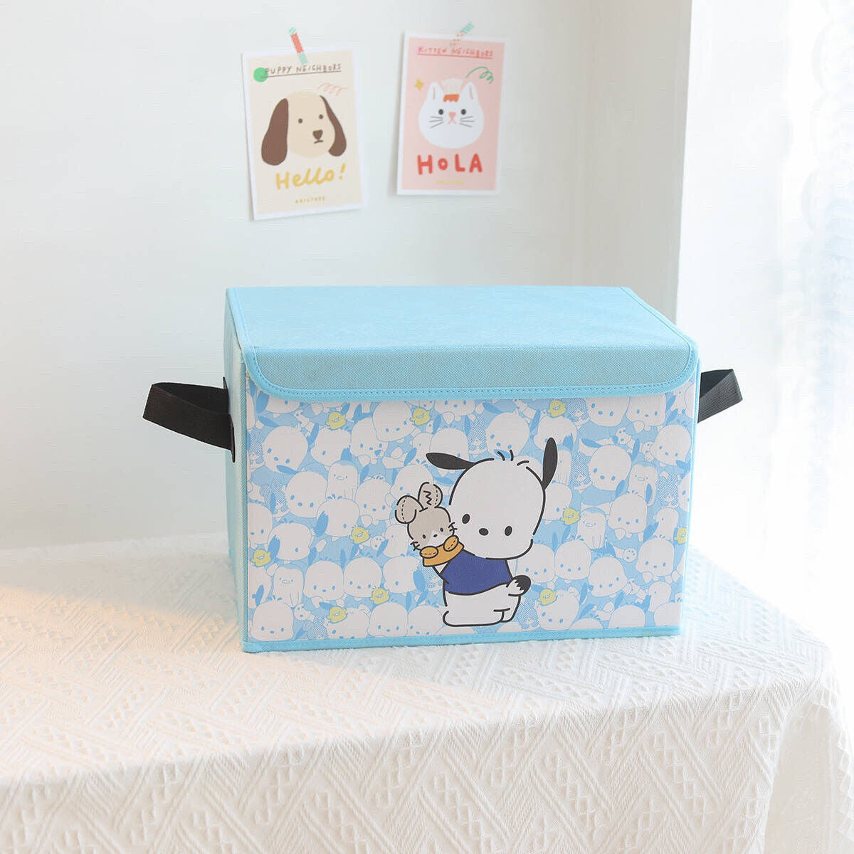 US Seller Sanrio Characters  Foldable Storage Bin/Box with straps My Melody