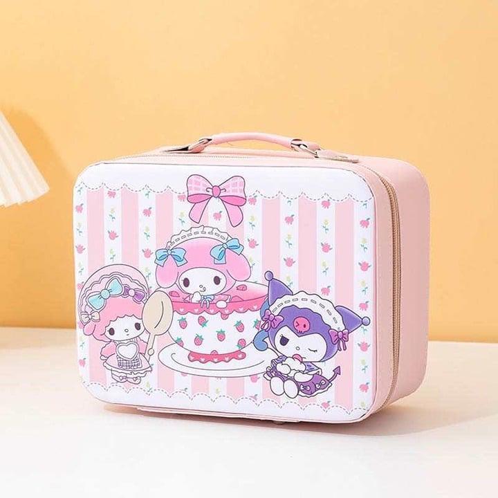 Light Pink Sanrio Family carrying suitcase/cosmetic box